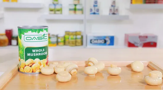 Champignons en conserve entiers 400g tranche de champignon Pns prix d'usine