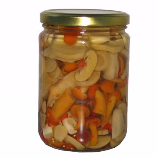 Champignons conservés dans du So2, Champignons conservés en saumure, Champignons conservés au vinaigre, Champignons en saumure, Shiitake en saumure, Ail en saumure, Shimeji en saumure, Nameko en saumure